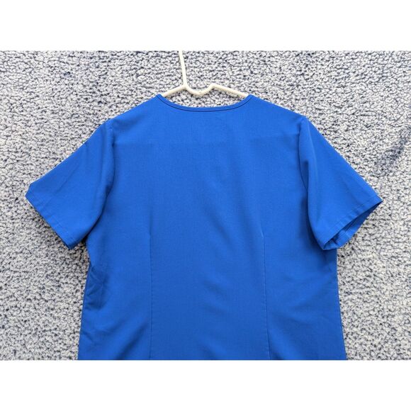 Figs Catarina One Pocket Scrub Top Womens M Healthcare Nurse Doctor Royal Blue - Picture 6 of 11